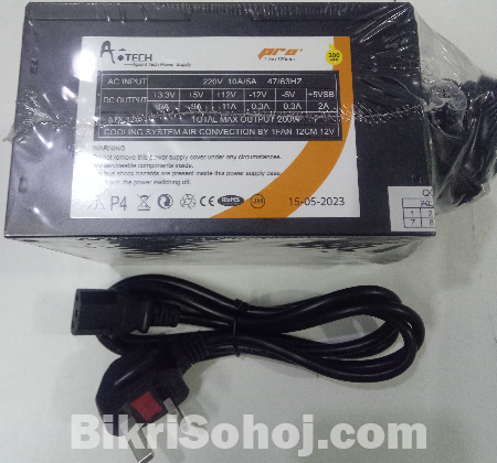 A.TECH SVD-W200 PRO REAL 200W Black ATX Power Supply